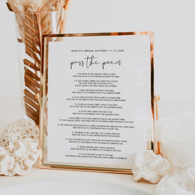 Poster STELLA Adresse du panneau Baby shower Enveloppe (Créateur téléchargé)