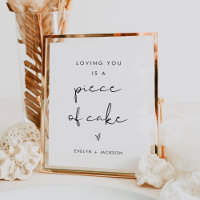 STELLA Love At First Bite Mariage Dessert Sign