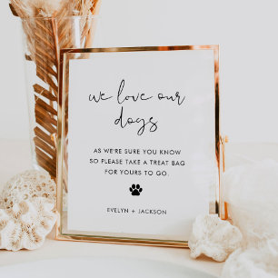 Poster STELLA Mariage chien signe de traitement, animal d