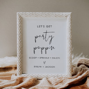 Poster STELLA Popcorn Bar Signal Mariage, Parti Poppin