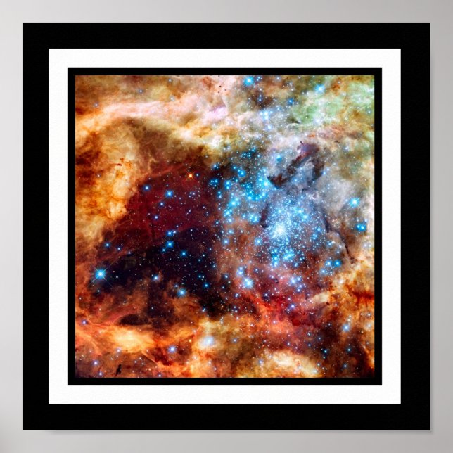 Poster Stellar Nursery R136 Tarantula Nebula NASA Photo (Devant)