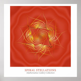 Poster Stellations en spirale