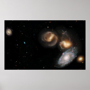 Poster Stephan's Quintet Galaxies