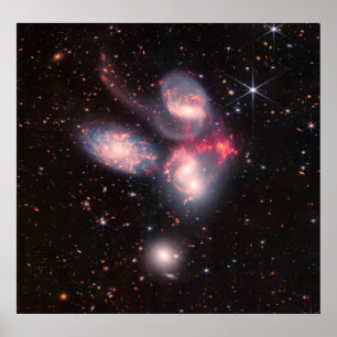 Poster Stephan's Quintet James Webb NASA Full Size