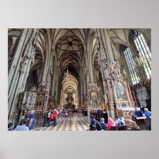 Poster Stephansdom, Vienne Autriche (Devant)