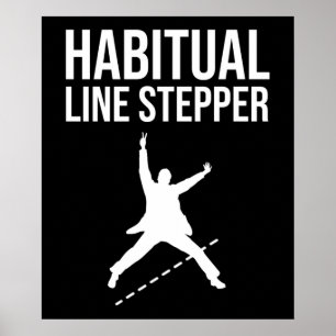 Poster Stepper de ligne Habituelle