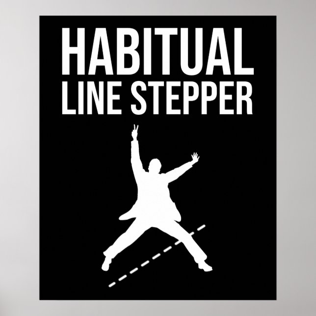 Poster Stepper de ligne Habituelle (Devant)