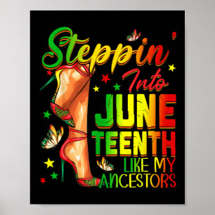 Poster Steppin Dans Junetten Comme Mes Ancêtres High Hein