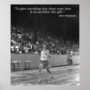 Poster Steve Prefontaine exécution des devis