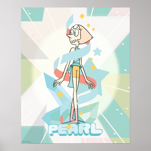 Poster Steven Universe | Graphique de caractères perles (Devant)