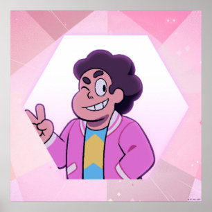 Poster Steven Universe   Portrait diamant rose