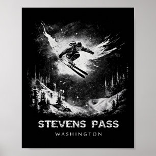 Poster Stevens P Washington Ski Ski Skieur