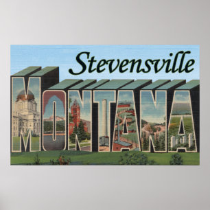 Poster Stevensville, Montana