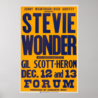 Poster Stevie Wonder / Gil Scott Heron