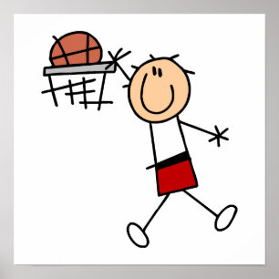 Poster Stick Figure T-shirts et cadeaux Slam Dunk