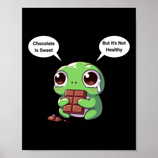 Poster Sticker à grenouille à dissonance cognitive (Devant)