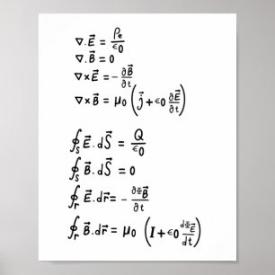 Poster Sticker Carré de la formule physique T-Shirt Invit