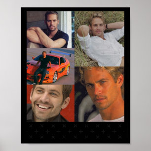 Poster Sticker Collage Paul Walker