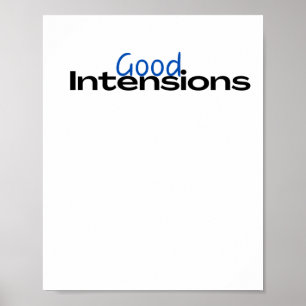 Poster Sticker de bonnes intentions