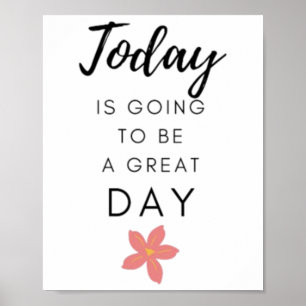 Poster Sticker de devis motivationnel positif