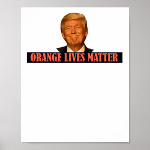 Poster Sticker Donald Trump Orange Lives