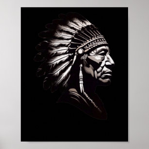 Poster Sticker en chef indien Seneca2