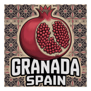 Poster Sticker Grenade Espagne grenade