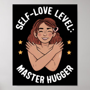 Poster Sticker Hugger Master Niveau d'amour personnel