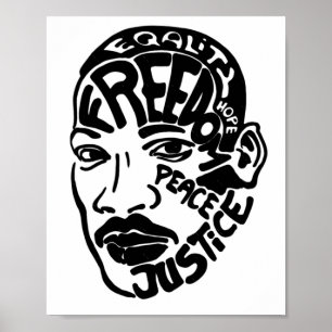 Poster Sticker Luther King