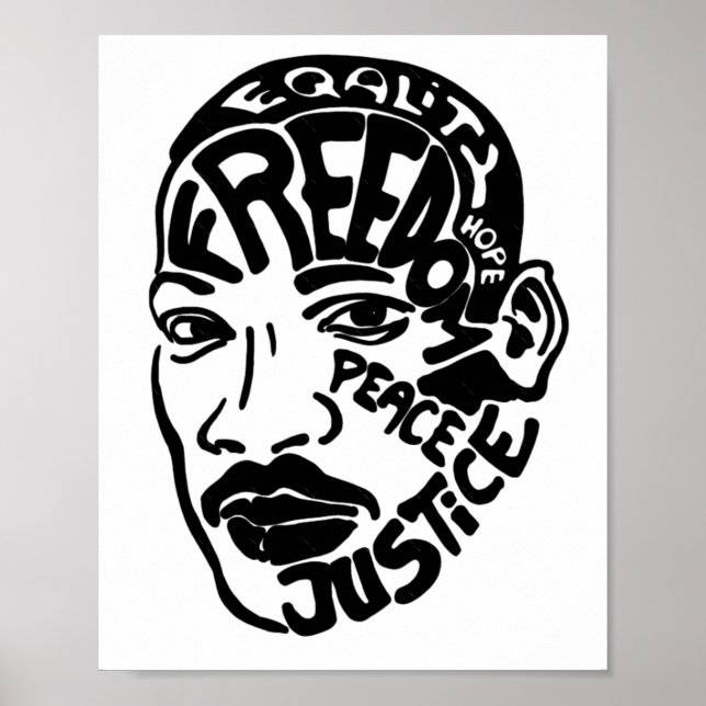 Poster Sticker Luther King (Devant)
