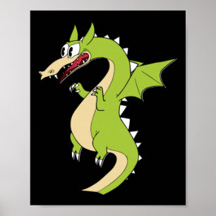 Poster Sticker pour dragon à tête de cuppe (bâton à grim)