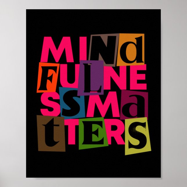 Poster Sticker S Mindfulness (Devant)