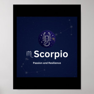 Poster Sticker Scorpio Zodiac