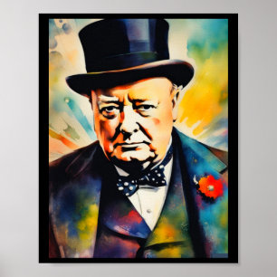 Poster Sticker Sir Winston Churchill