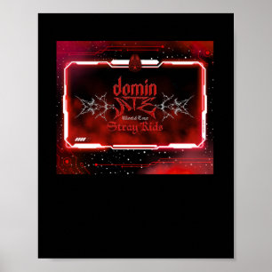 Poster Sticker Skz Dominate Concert Theme (version rouge)