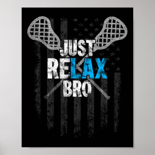 Poster Sticks de crosse de Bro Détendus
