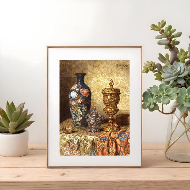 Poster Still Life avec Cloisonné Vase, (Créateur téléchargé)