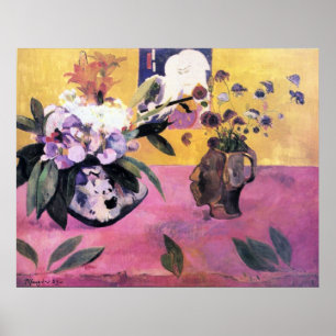 Poster Still Life avec Woodblock japonaise par Gauguin