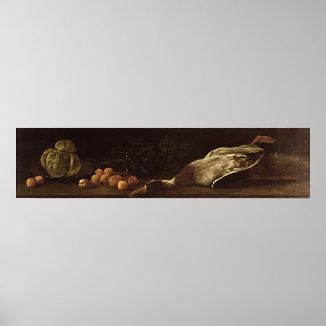 Poster Still Life with a Duck, 1863 (Devant)