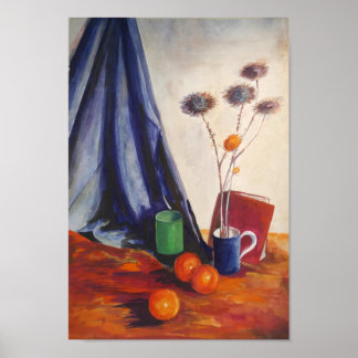 Poster Still Life with Oranges & Jug – Kitchen Wall Art