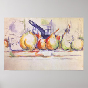 Poster Still Life with Saucepan par Paul Cezanne
