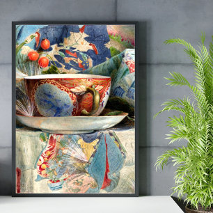 Poster Still Life with Tea Cup par Samuel Colman