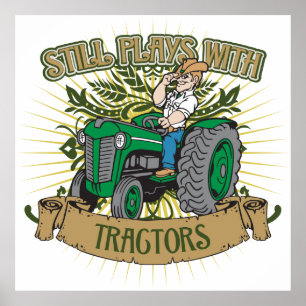 Poster Still Plays With Green Tractors