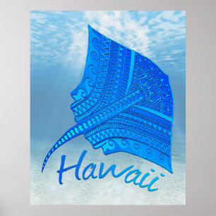 Poster Stingray hawaïen