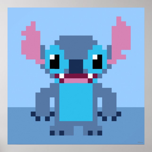 Poster Stitch à 8 bits (Devant)
