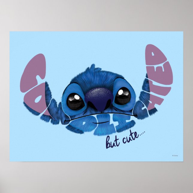 Poster Stitch | Compliqué Mais Mignon 2 (Devant)