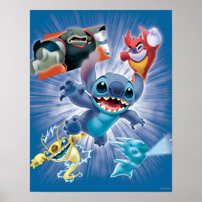 Poster Stitch et ses amis (Devant)