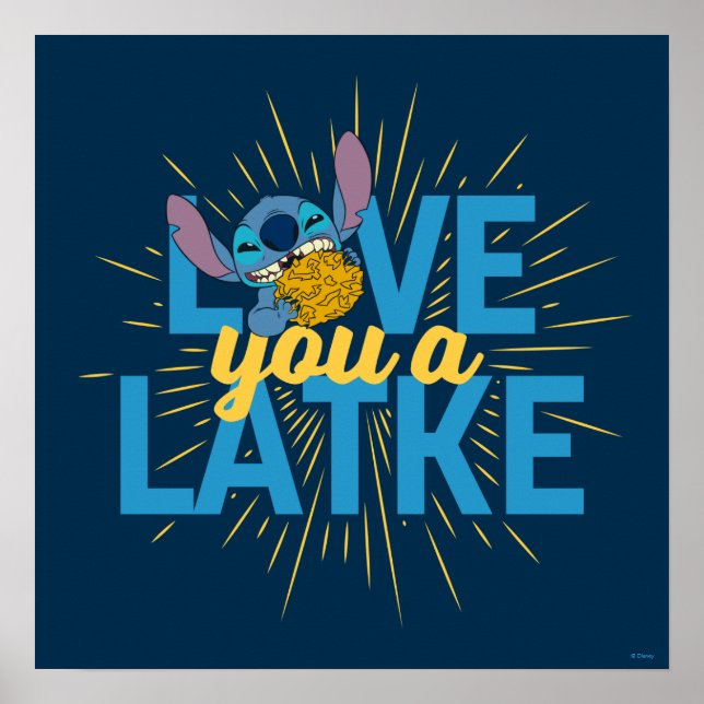 Poster Stitch | Love You a Latke (Devant)