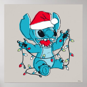 Poster Stitch   Lumières de Noël