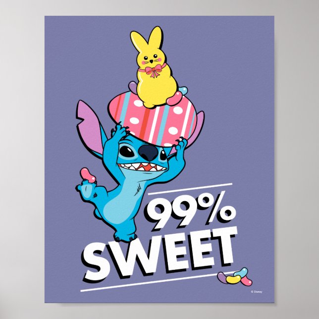 Poster Stitch | Pâques - 99% sucré (Devant)